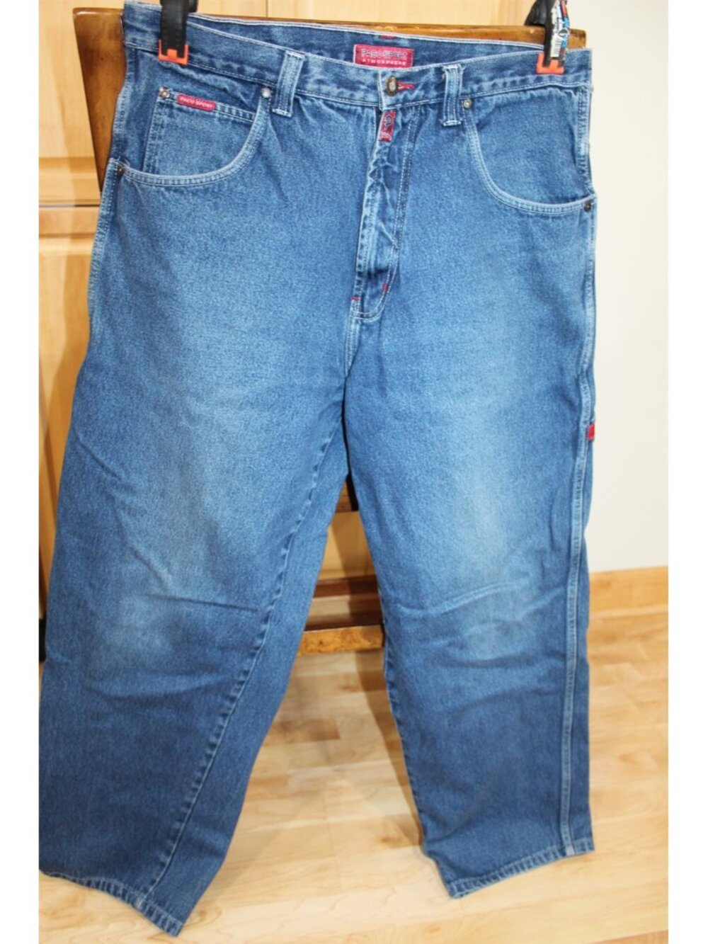 Vintage Men's Polo Sport Painters Blue Jeans Atmosphere Size 36 x 32